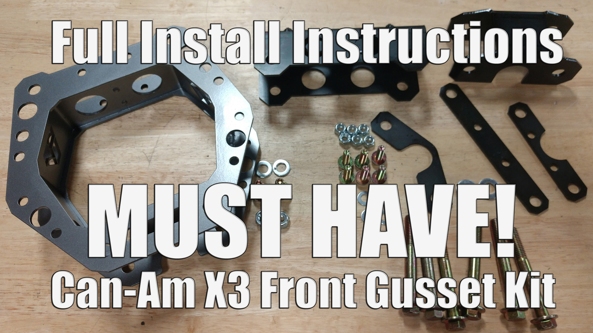 How To Install a Front Gusset Kit on a CanAm X3 with Assault